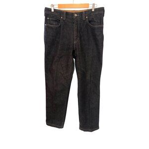 Duluth Trading Co. Mens Jeans 36x32 Black Denim relaxed fit straight leg stretch